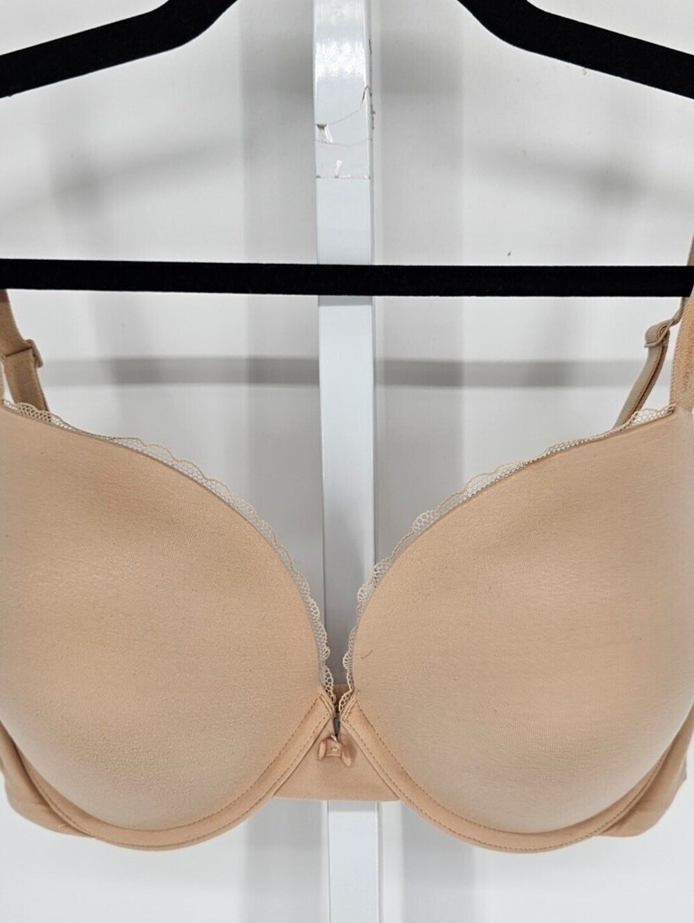 Calvin Klein Womens Sz 36DD Lightly Padded T Shirt Bra Full Coverage Beige